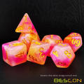 Bescon Magical Stone Dice Set Series, 7pcs Polyhedral RPG Stone Dice Set